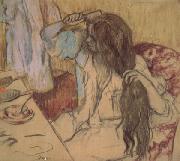 Edgar Degas Woman at Her Toilette (mk05) oil painting picture wholesale